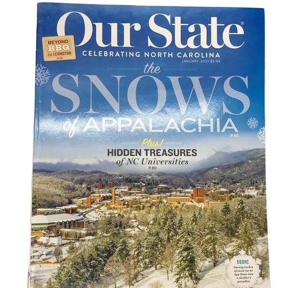 Our State CELEBRATING NC The SNOWS of Appalachia Plus Hidden Treasures - Picture 1 of 13